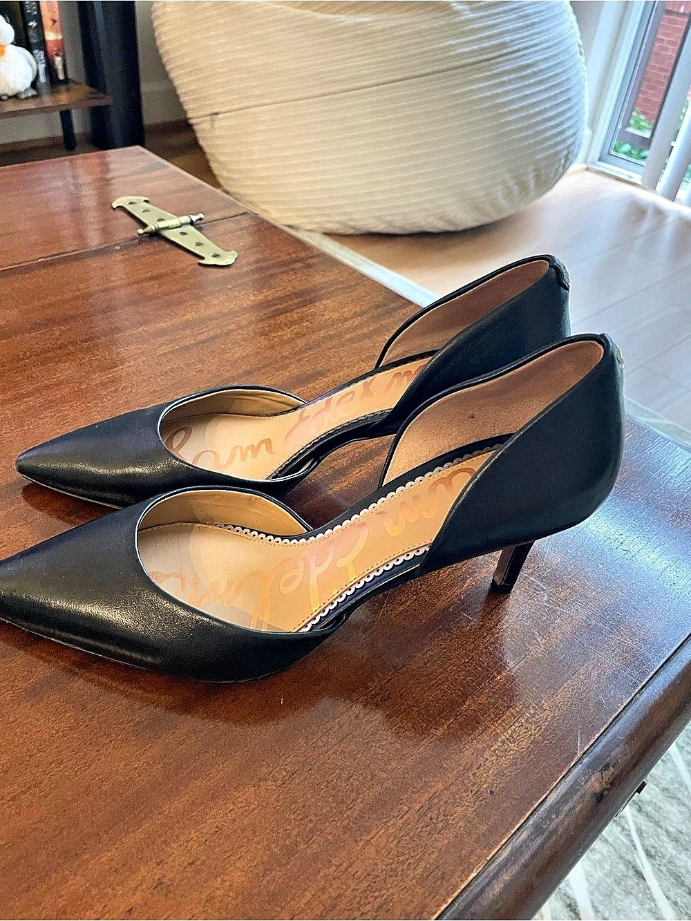 Sam Edelman Summer Pointed Toe Pump Black Heels